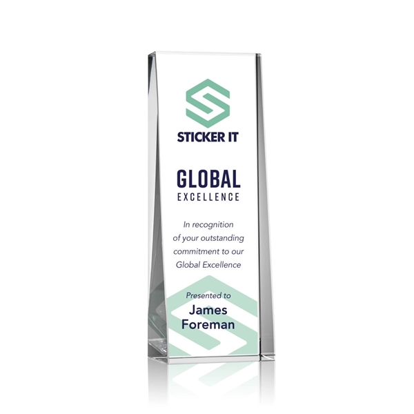 The Milnerton Optical Crystal Award is a freestanding tower with a... from ASI 84592 St Regis Group / St Regis