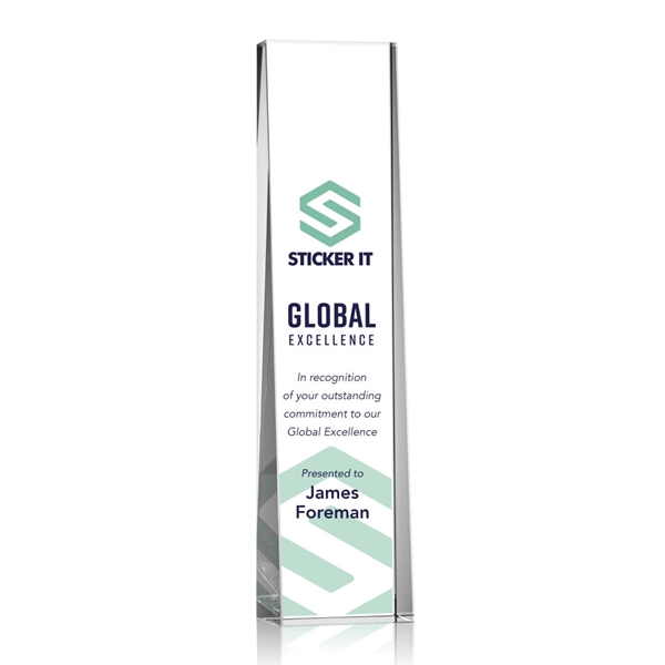 The Milnerton Optical Crystal Award is a freestanding tower with a... from ASI 84592 St Regis Group / St Regis