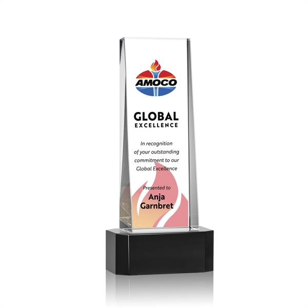 The Milnerton Optical Crystal Award on Ebony Crystal Base features a... from ASI 84592 St Regis Group / St Regis