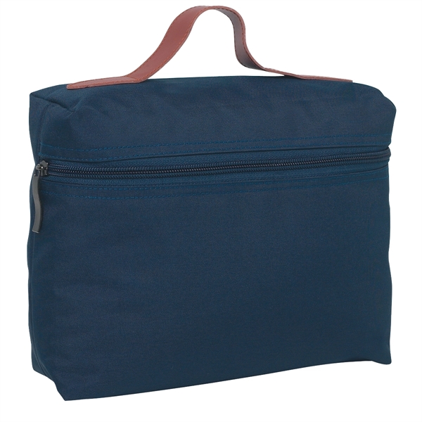 Bag with zipper and leatherette handle, made of 300 Denier Polyester.... from ASI 61125 Hit Promotional Products / Hit®