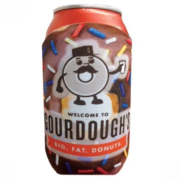 Premium Full Color Dye Sublimated Collapsible Foam Chocolate Donut Shaped Can... from ASI 63009 J I T Manufacturing Inc / Just in Time JIT Promo