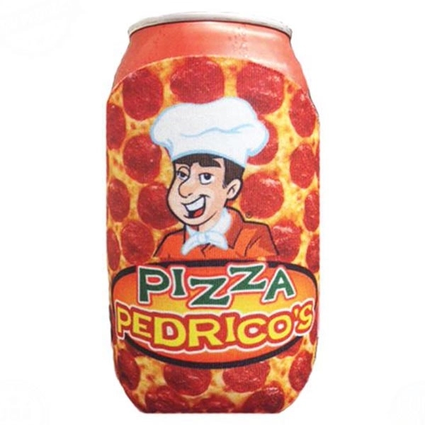 Premium Full Color Dye Sublimated Collapsible Foam Pepperoni Pizza Shaped Can... from ASI 63009 J I T Manufacturing Inc / Just in Time JIT Promo