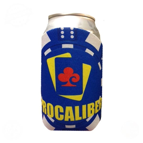 Premium Full Color Dye Sublimated Collapsible Foam Poker Chip Blue Can... from ASI 63009 J I T Manufacturing Inc / Just in Time JIT Promo