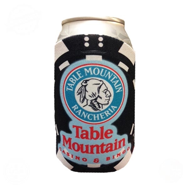 Premium Full Color Dye Sublimated Collapsible Foam Poker Chip Black Shaped... from ASI 63009 J I T Manufacturing Inc / Just in Time JIT Promo