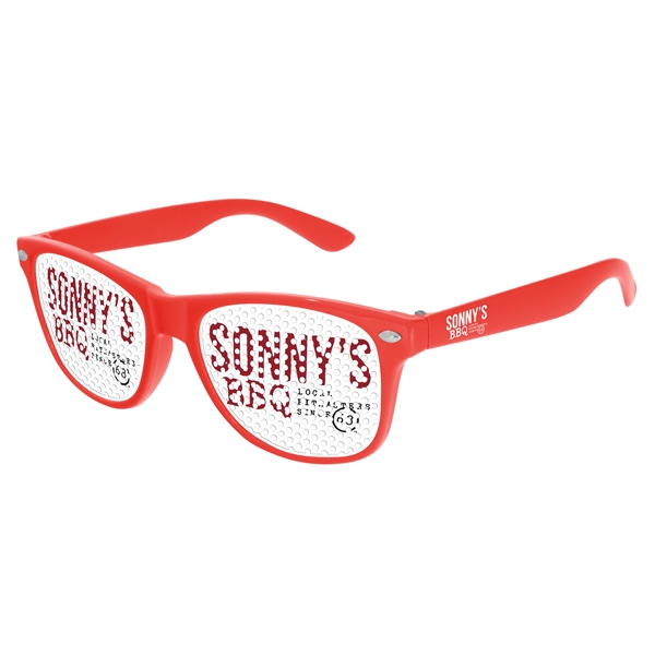 Quality PC Retro sunglasses with clear UV400 impact resistant PC lenses.... from ASI 57371 Eyevertising / Eyevertising®