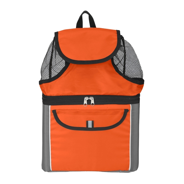 Beach backpack with mesh top compartment and adjustable padded shoulder straps.... from ASI 61125 Hit Promotional Products / Hit®