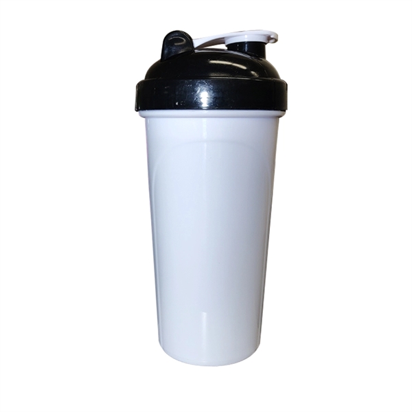27 ounce double-sided plastic fitness shaker bottle with leak proof seal,... from ASI 31978 Admanline