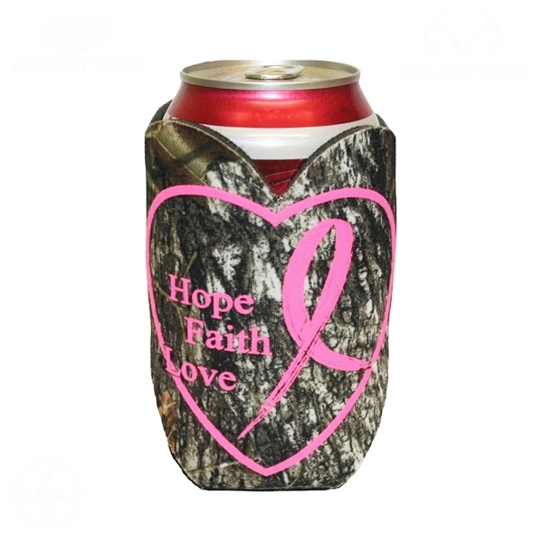 Mossy Oak or Realtree Trademark Camo Premium Collapsible Foam Heart Shaped... from ASI 63009 J I T Manufacturing Inc / Just in Time JIT Promo