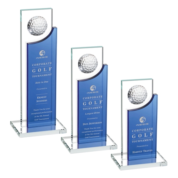Our Redmond Golf Award features a 2" optical golf ball perched... from ASI 84592 St Regis Group / St Regis