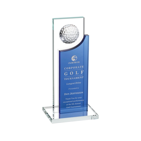 Our Redmond Golf Award features a 2" optical golf ball perched... from ASI 84592 St Regis Group / St Regis