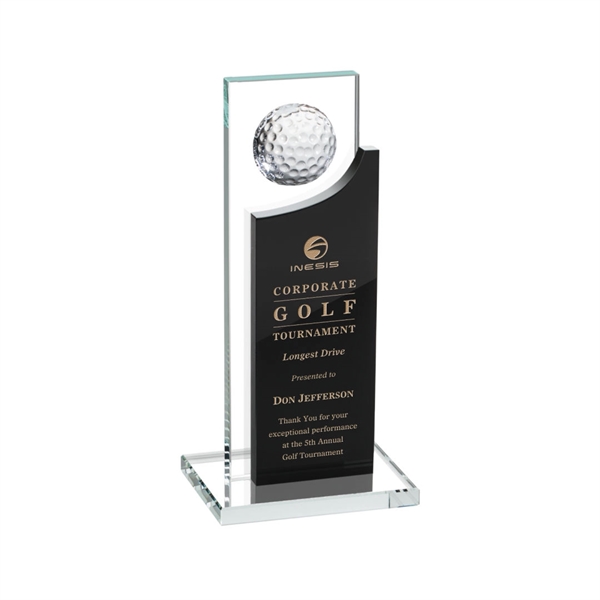 Our Redmond Golf Award features a 2" optical golf ball perched... from ASI 84592 St Regis Group / St Regis