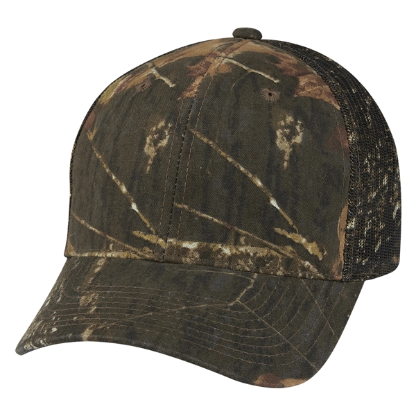 Hunter's Retreat Mesh Back Camouflage Cap. 60% Cotton/40% Polyester. 6 Panel,... from ASI 61125 Hit Promotional Products / Hit®
