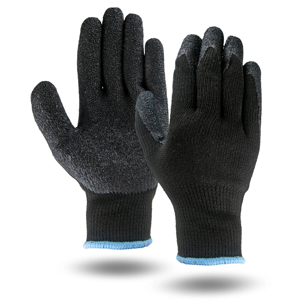 Breathable black knit gloves, cut, puncture & abrasion-resistant black rubber palm.... from ASI 62192 Illinois Glove Co / Honest Abe®