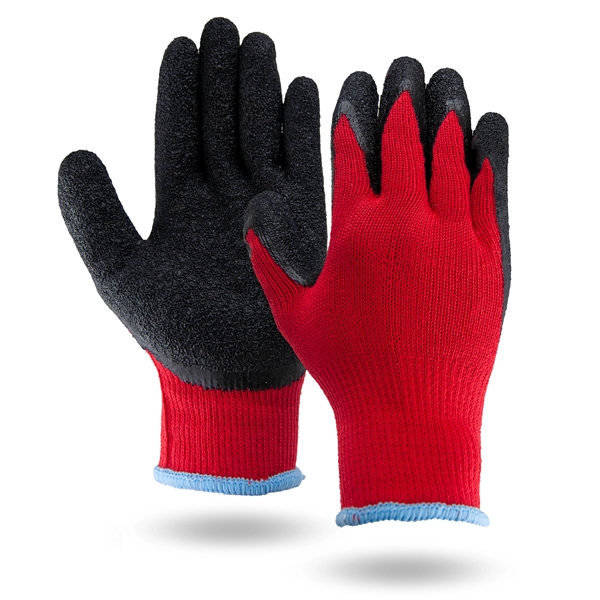 Breathable red knit gloves, cut, puncture & abrasion-resistant black rubber palm.... from ASI 62192 Illinois Glove Co / Honest Abe® Honest Abe Gloves
