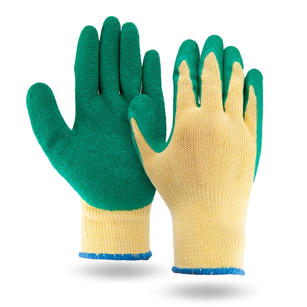 Palm dipped garden gloves with green rubber palm.... from ASI 62192 Illinois Glove Co / Honest Abe®