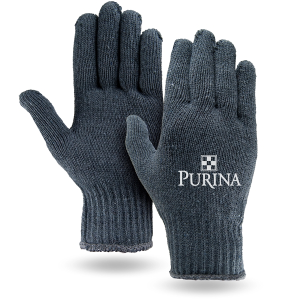 Gray knit work gloves.... from ASI 62192 Illinois Glove Co / Honest Abe®