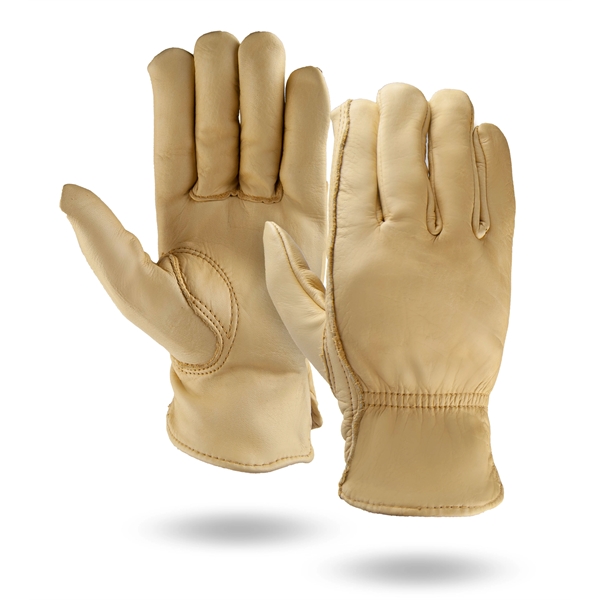 Premium grain cowhide leather gloves with water repellent leather.... from ASI 62192 Illinois Glove Co / Honest Abe®
