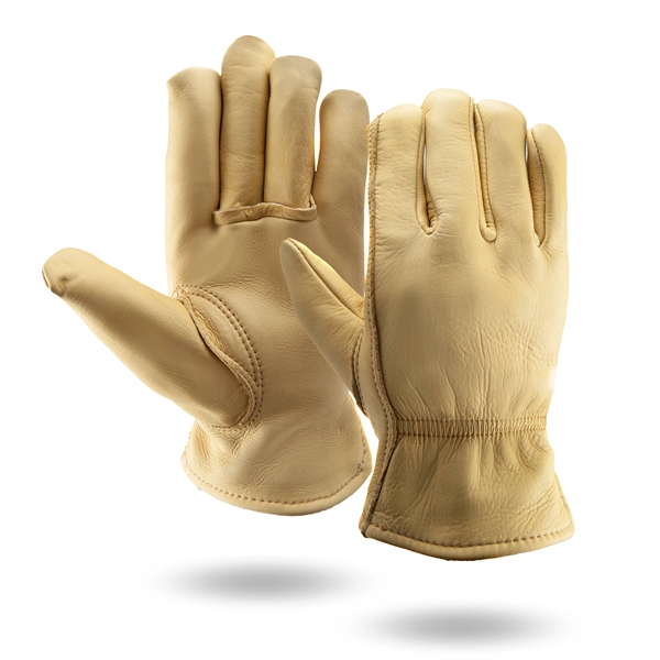 Premium grain cowhide leather gloves with Thinsulate lining & keystone thumb.... from ASI 62192 Illinois Glove Co / Honest Abe®