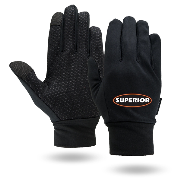 Touchscreen activity gloves, lightweight fleece lining.... from ASI 62192 Illinois Glove Co / Honest Abe®
