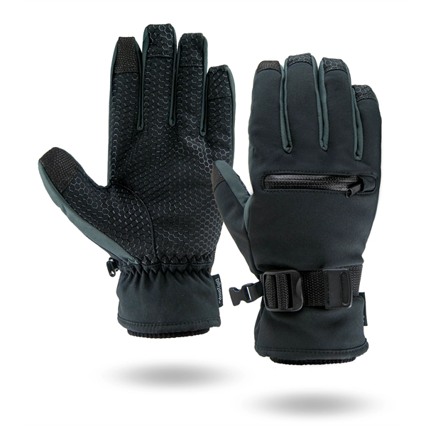 Touchscreen ski gloves with zipper pockets.... from ASI 62192 Illinois Glove Co / Honest Abe®