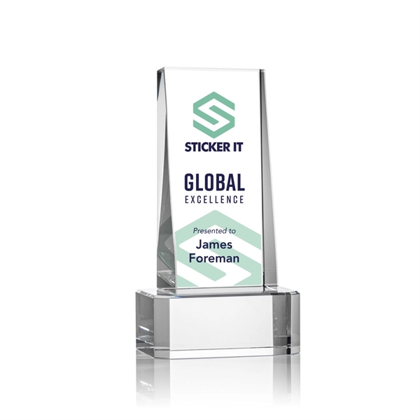 The Milnerton Optical Crystal Award on Clear Crystal Base features a... from ASI 84592 St Regis Group / St Regis