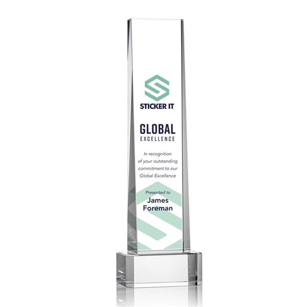 The Milnerton Optical Crystal Award on Clear Crystal Base features a... from ASI 84592 St Regis Group / St Regis