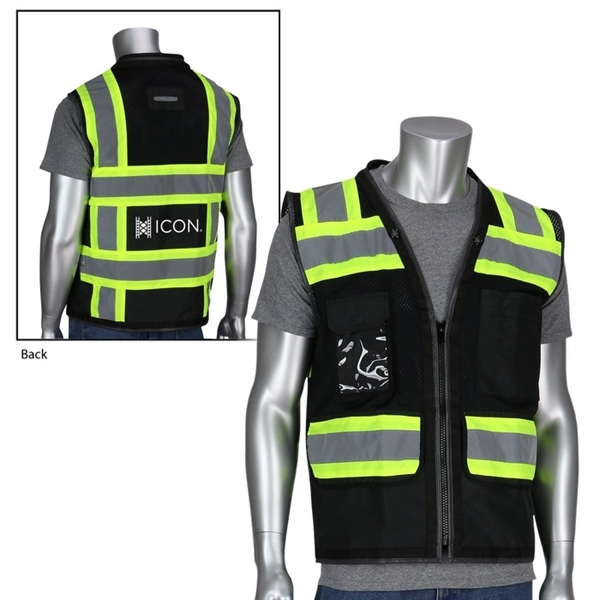 Black TT 11 Pocket Tech-Ready Mesh Surveyors Vest... from ASI 89320 Starline USA Inc