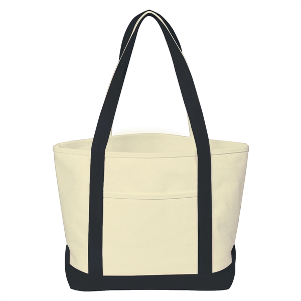 Heavy Cotton Canvas Boat Tote.  24 oz. Canvas.  Outside... from ASI 61125 Hit Promotional Products / Hit®