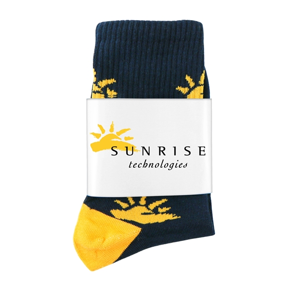Classic business style socks with a standard length and fully customizable... from ASI 88060 Snugz/USA Inc / Sweda®