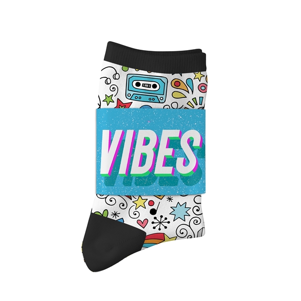 Custom tall one-size-fits-most sport style socks with a fully customizable design... from ASI 88060 Snugz/USA Inc / Sweda®