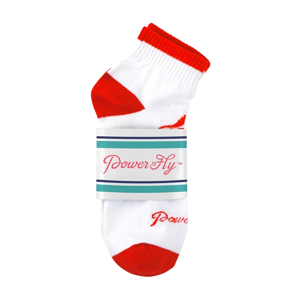 Custom mid-rise one-size-fits-most sport style socks with a fully customizable design.... from ASI 88060 Snugz/USA Inc / Sweda®