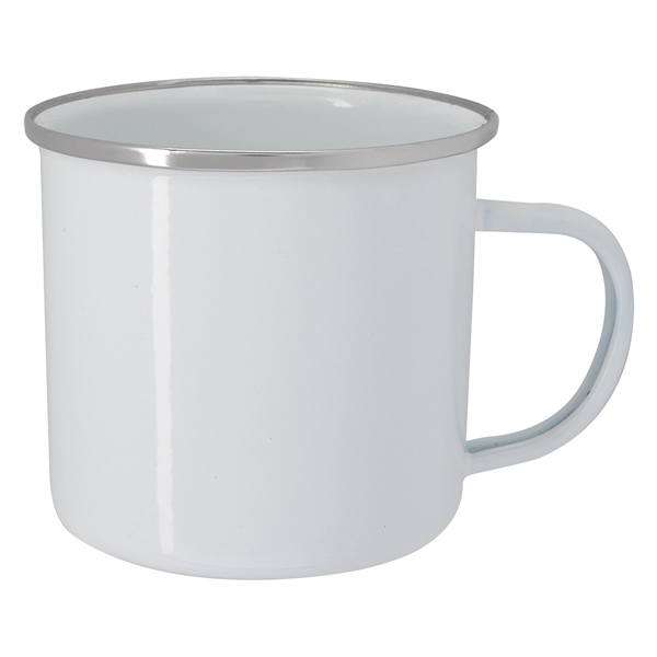 16 oz. mug made of enamel in multiple colors;... from ASI 61125 Hit Promotional Products / Hit®