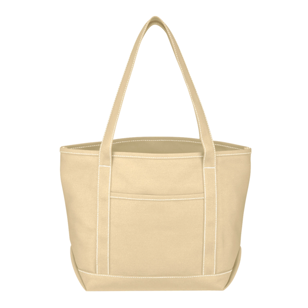 Medium Cotton Canvas Yacht Tote.  24 oz. Canvas.  Outside... from ASI 61125 Hit Promotional Products / Hit®