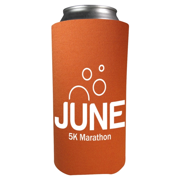 Foam 16 oz. can holder that folds flat for easy storage.... from ASI 61125 Hit Promotional Products / Hit®