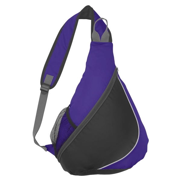 Backpack made of 210 denier polyester and adjustable padded shoulder sling.... from ASI 61125 Hit Promotional Products / Hit®