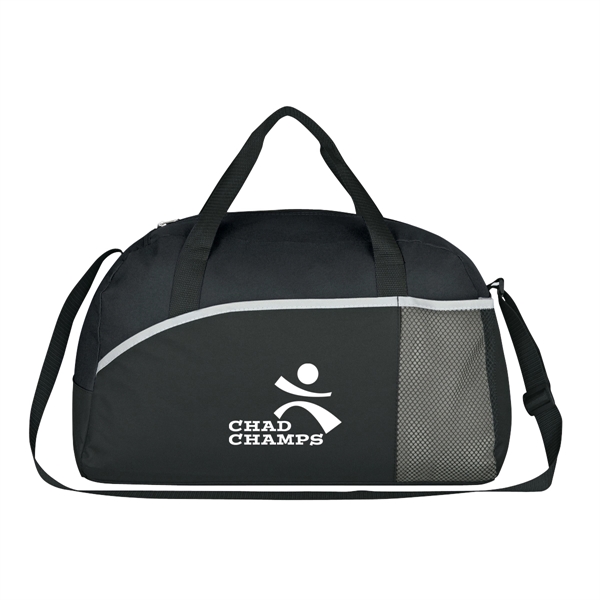 Polyester duffel bag with large zippered compartment.... from ASI 61125 Hit Promotional Products / Hit®
