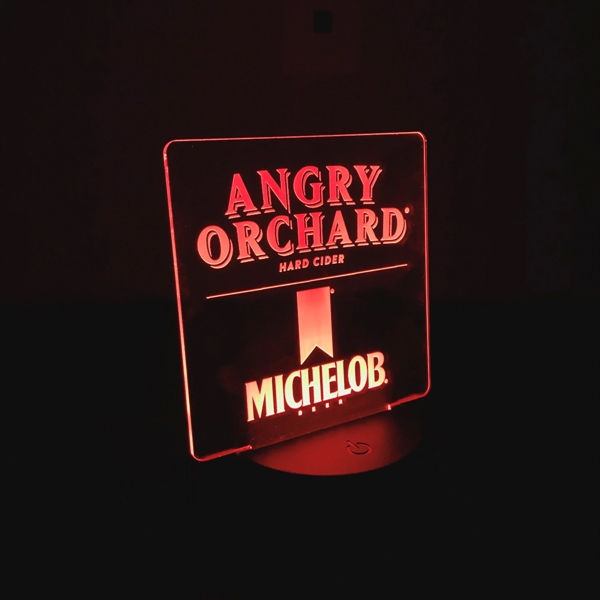 Acrylic LED Display With 3.5" Round Base... from ASI 88156 Solid Dimensions Inc / Solid Dimensions Line