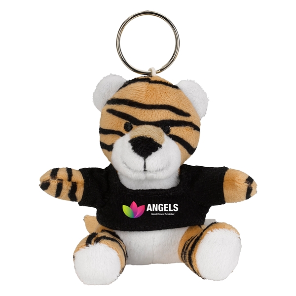 Mini tiger plush key chain measuring 3 1/2" with eight popular... from ASI 61125 Hit Promotional Products / Hit®