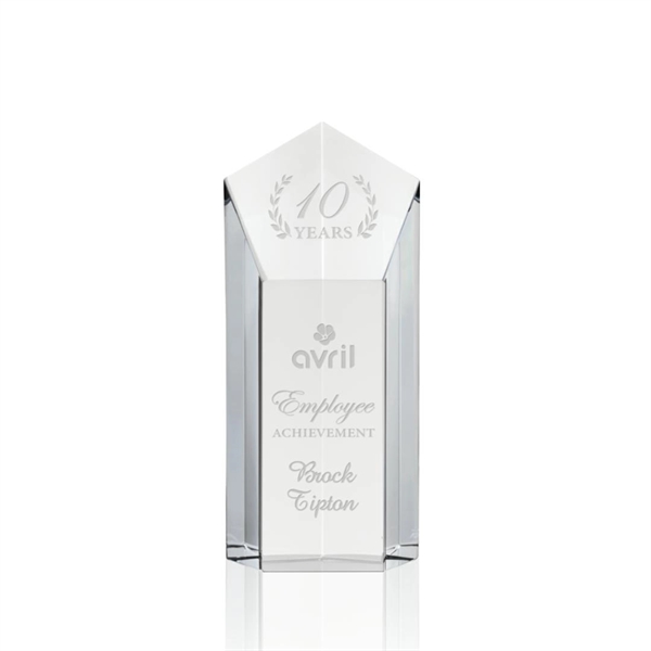 The Jolanda Award is a solid Optical Crystal pentagon tower with... from ASI 84592 St Regis Group / St Regis