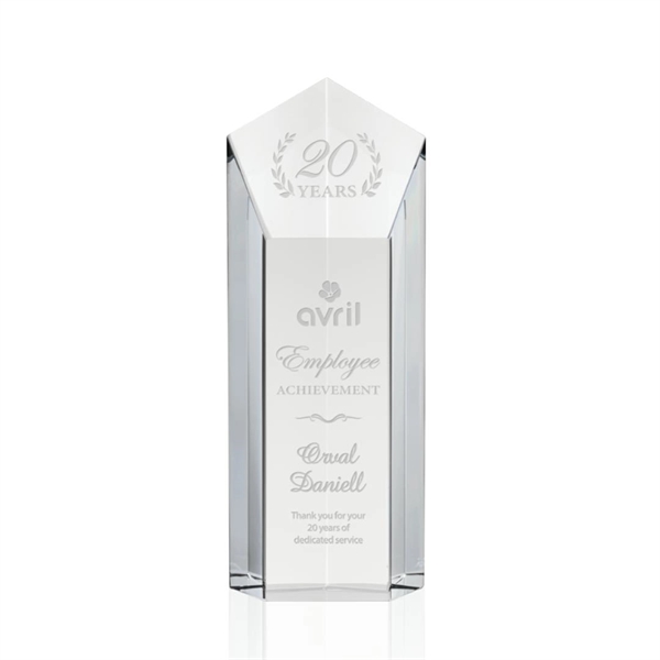 The Jolanda Award is a solid Optical Crystal pentagon tower with... from ASI 84592 St Regis Group / St Regis