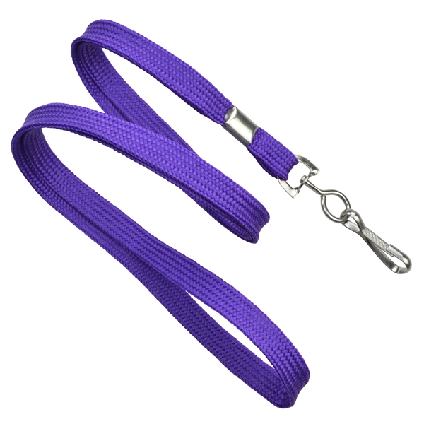 Available Same Day! These blank flat-braided polyester lanyards come with a... from ASI 79898 Promovision / PROMOVISION