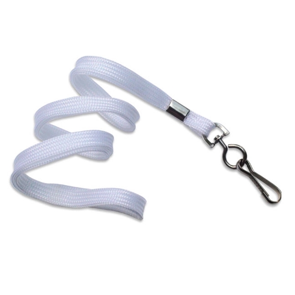 Available Same Day! These blank flat-braided polyester lanyards come with a... from ASI 79898 Promovision / PROMOVISION