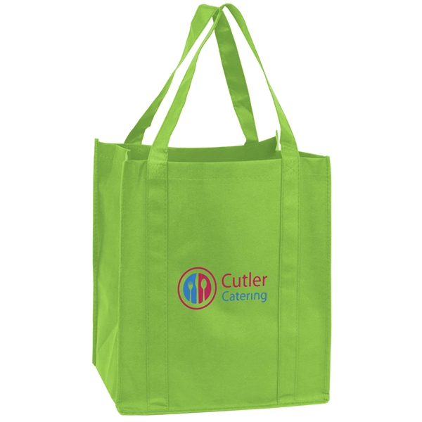 Non-woven polypropylene reusable shopping tote bag.... from ASI 40515 BILD Enterprises LLC / Ben-Line