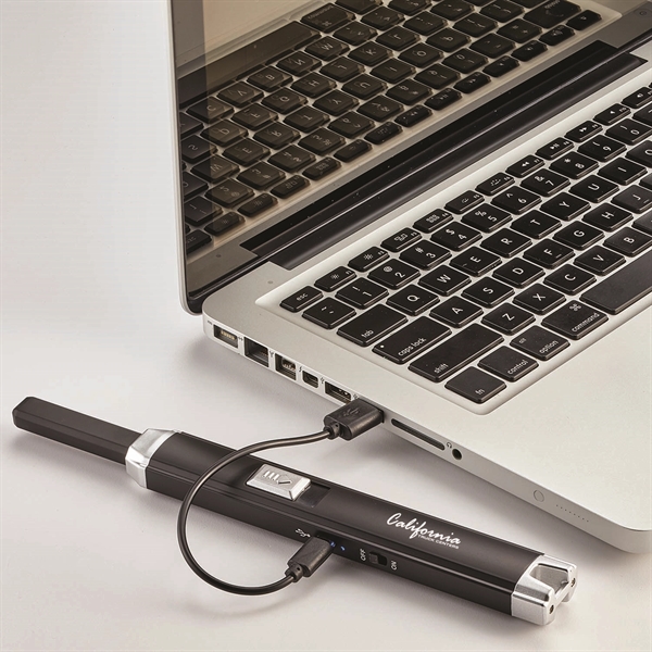 Electric rechargeable candle lighter that creates a tiny electric arc instead... from ASI 46170 Compass Industries Inc