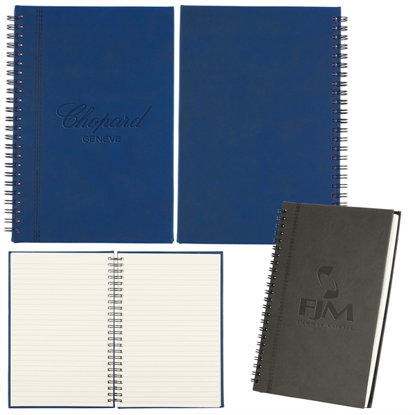 Spiral-bound notebook with a soft-touch cover made of PU material and... from ASI 88060 Snugz/USA Inc / Sweda®