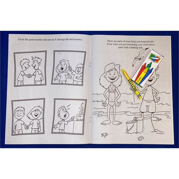 COLORING BOOK SET: Good Touch Bad Touch educational coloring and activity... from ASI 45815 Coloring Book Solutions / Coloring Book Solutions™