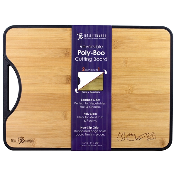 15" Polyboo 2 is used for cutting & serving board.... from ASI 91565 Totally Bamboo