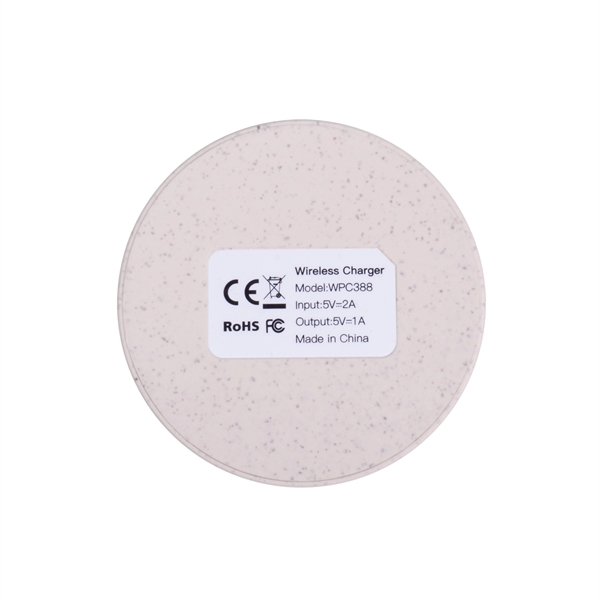 Qi Disc Wheat Straw wireless charger.... from ASI 62124 iClick, Inc. / iClick®