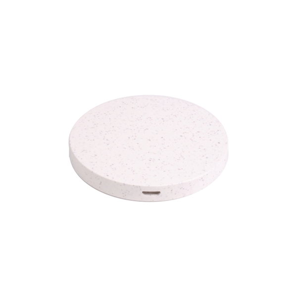 Qi Disc Wheat Straw wireless charger.... from ASI 62124 iClick, Inc. / iClick®