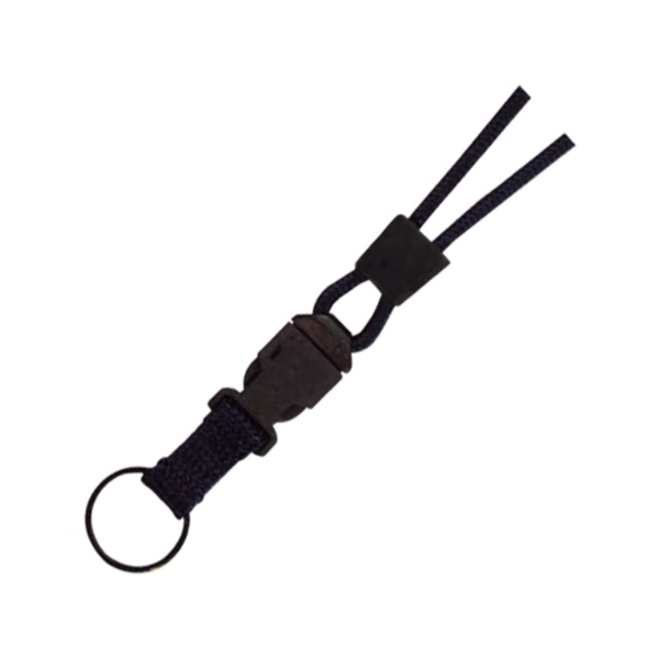 Sports lanyard with slider, key ring and detachable side release buckle.... from ASI 51201 EK Ekcessories / EK USA